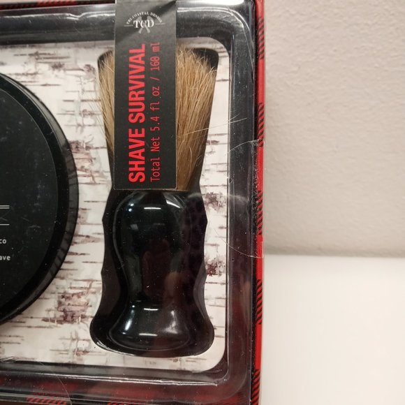 MENS WHITE BIRCH SCENTED TOBACCO DELUXE SHAVING KIT 5.4OZ SHAVE BUTTER AND BRUSH - Picture 3 of 6